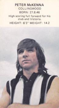 1974 Dinkum Pies Footballer of the Week #NNO Peter McKenna Front